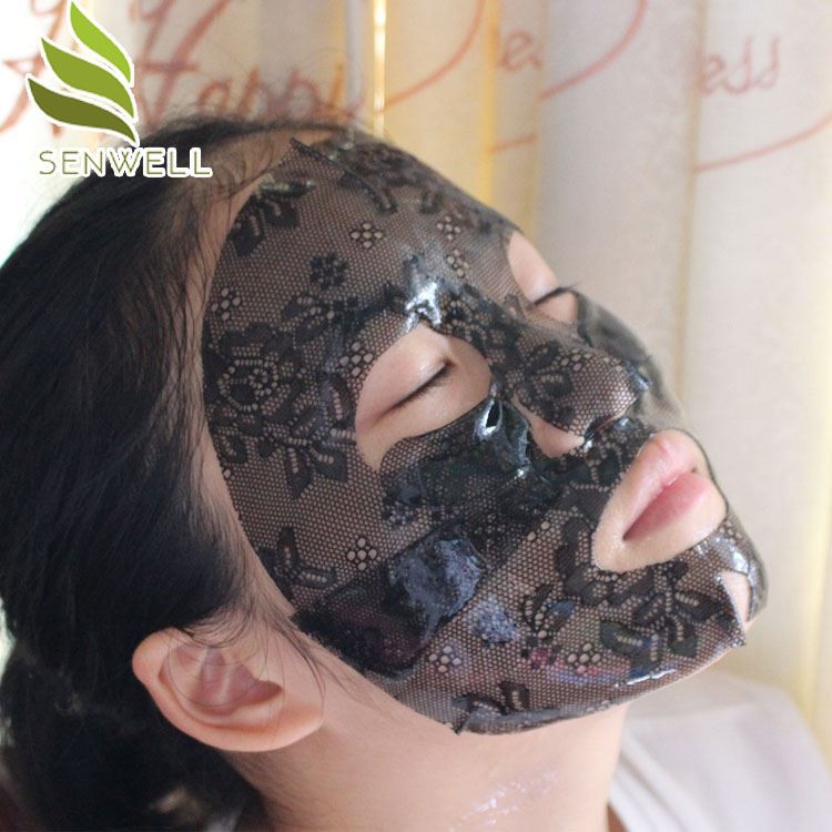 Lace hydrogel facial mask-black 2
