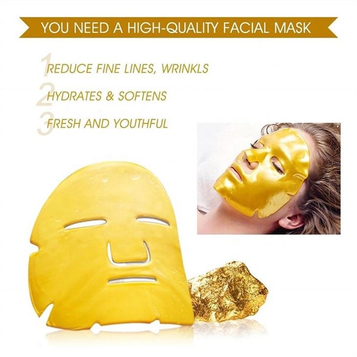 crystal collagen gold powder face mask